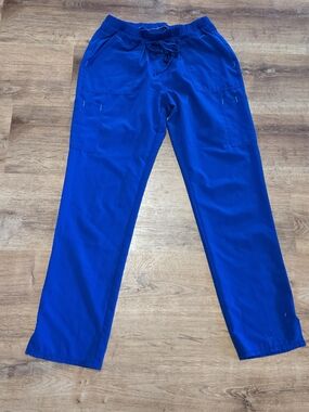 Scrubstar Women's Straight-Leg Scrub Pants  Electric Blue Medium Elastic